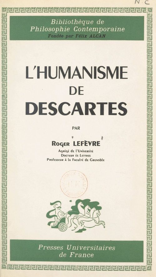 ebook cover of L'humanisme de Descartes, by Roger Lefèvre