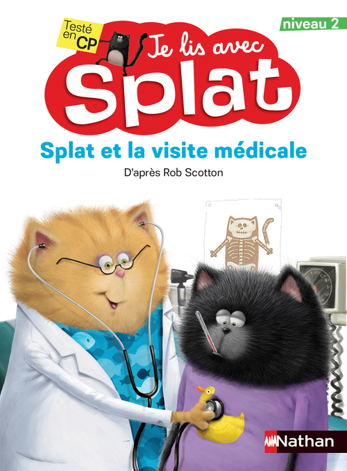 ebook cover of Splat et la visite médicale, by Rob Scotton