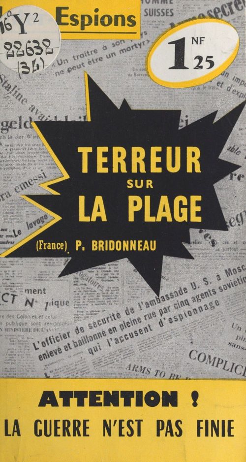 ebook cover of Terreur sur la plage, by P. Bridonneau
