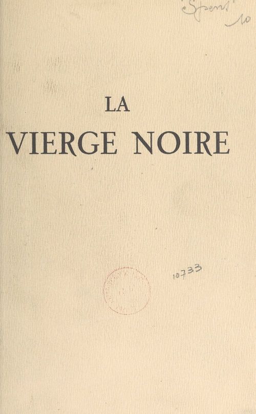 Couverture ebook de La vierge noire, de Willy de Spens