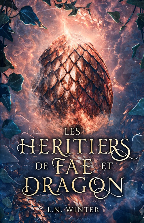 ebook cover of Les héritiers de fae et dragon, by L. N. Winter