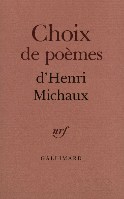 Couverture ebook de Choix de poèmes, de Henri Michaux