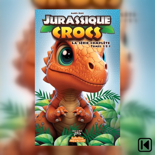 Couverture audiobook de Jurassique Crocs. La série complète Tome 1-2-3, de Agnes Ruiz