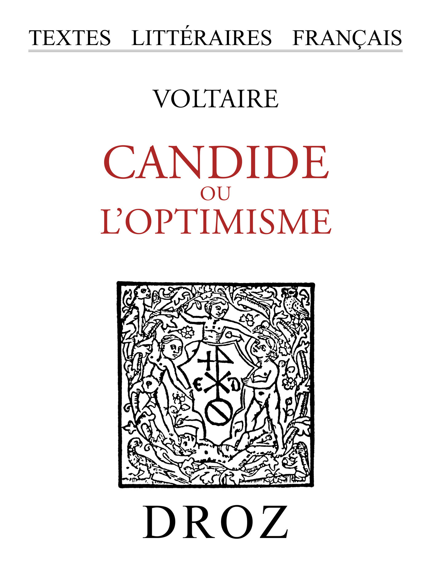 ebook cover of Candide ou l'optimisme, by Voltaire