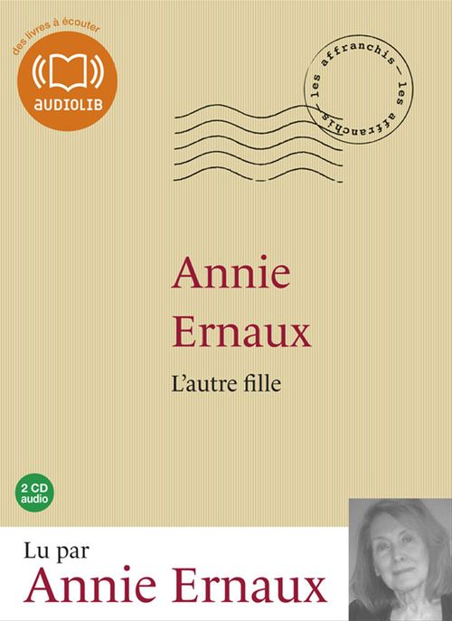 audiobook cover of L'autre fille, by Annie Ernaux