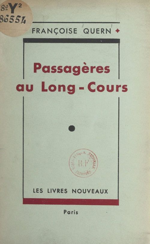 ebook cover of Passagères au long-cours, by Francoise Quern