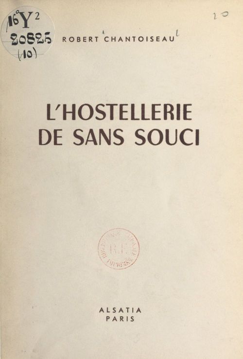 Couverture ebook de L'hostellerie de Sans-souci, de Robert Chantoiseau