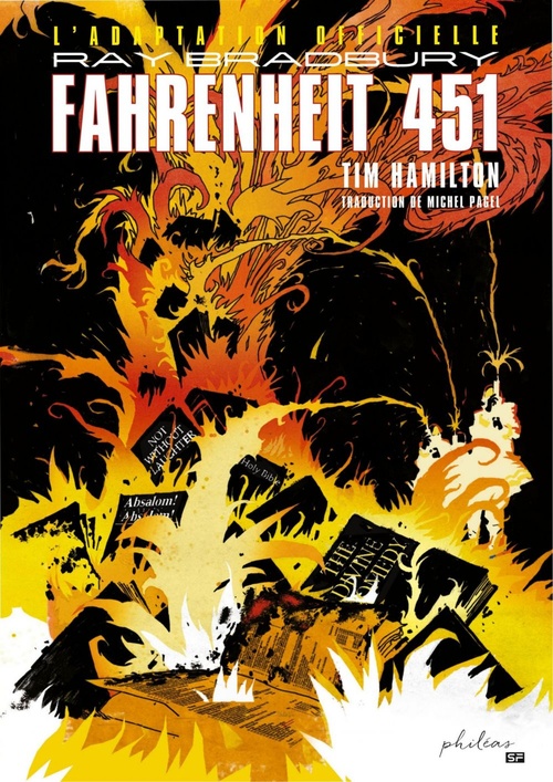 ebook cover of Fahrenheit 451, by Ray Bradbury
