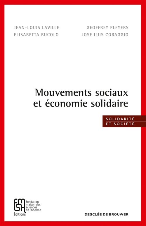 Couverture ebook de Mouvements sociaux et économie solidaire, de Jean-Louis Laville
