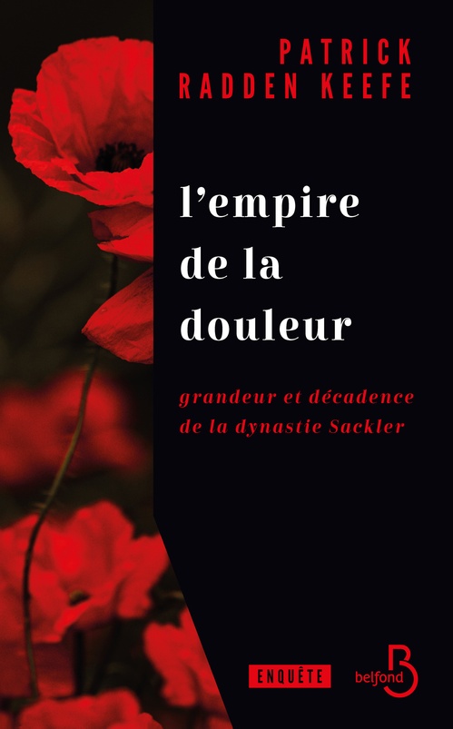Couverture ebook de L'empire de la douleur, de Patrick Radden Keefe