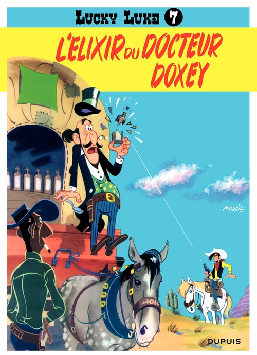 Couverture ebook de Lucky Luke - Tome 7 - L'élixir du Docteur Doxey, de René Goscinny, Morris