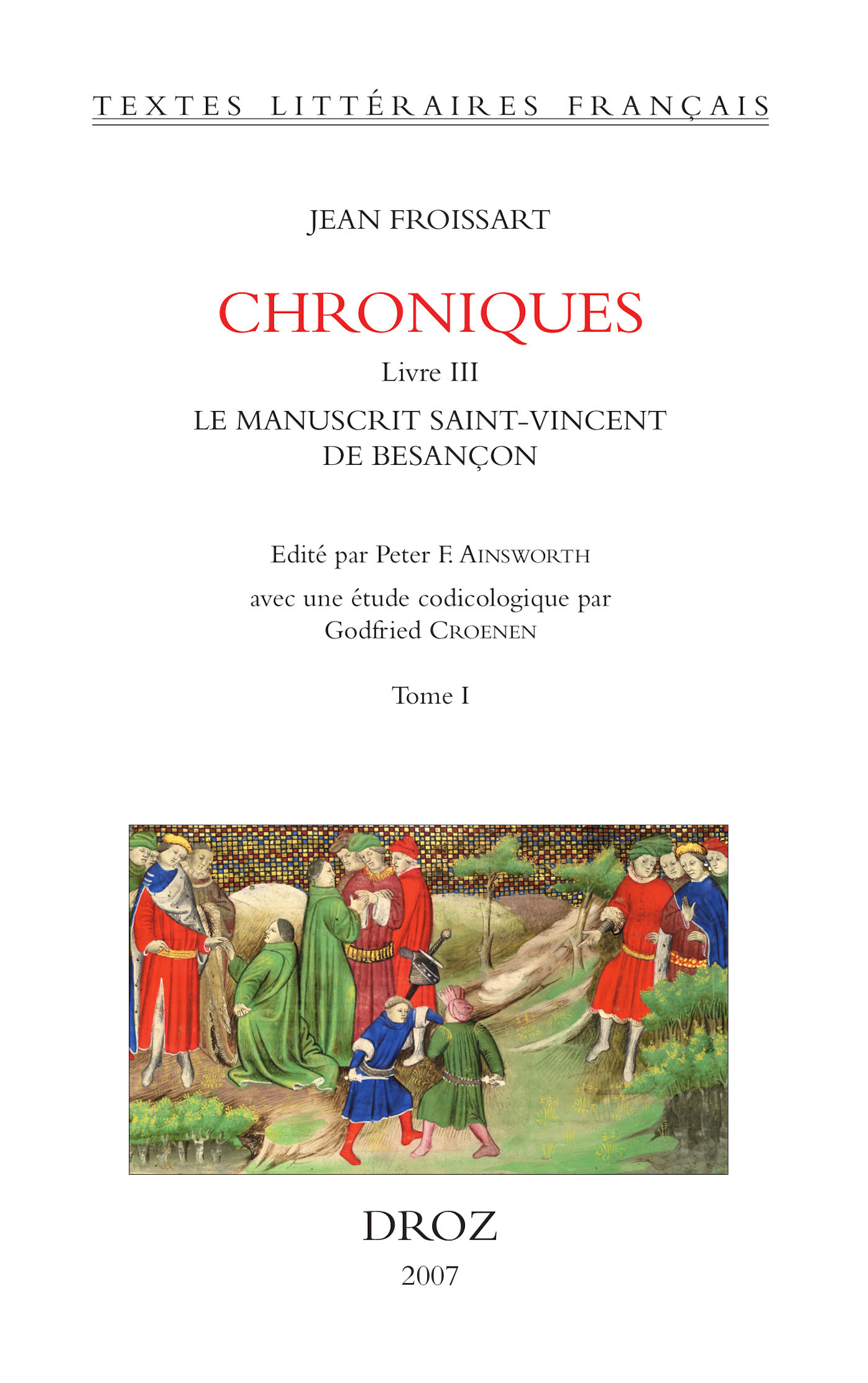 ebook cover of Chroniques, by Froissart Jean