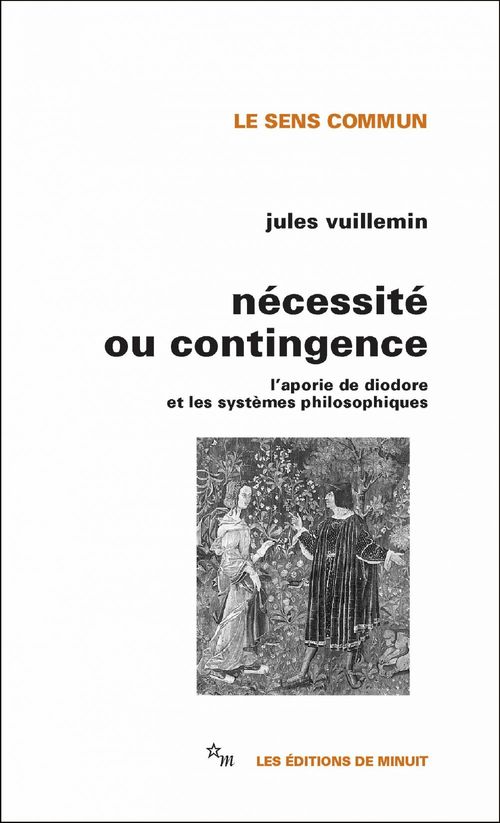 Couverture ebook de Nécessité ou contingence, de Jules Vuillemin