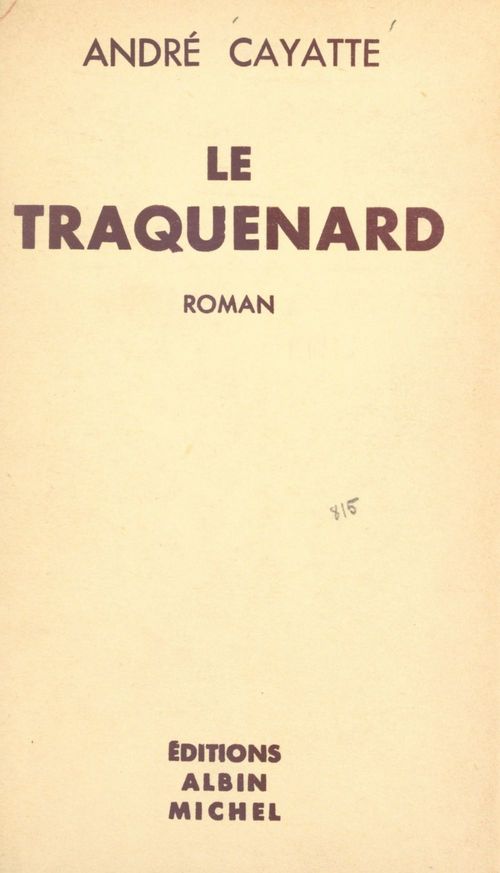 Couverture ebook de Le traquenard, de André Cayatte