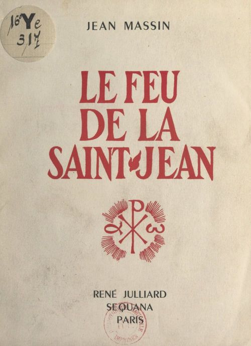ebook cover of Le feu de la Saint-Jean, by Jean Massin