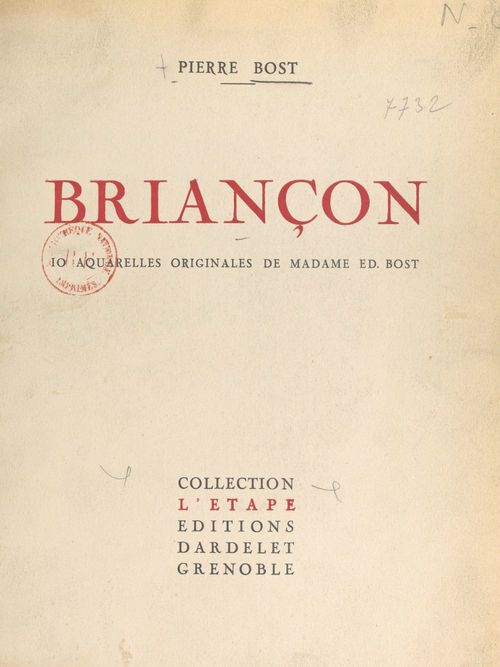 Couverture ebook de Briançon, de Pierre Bost