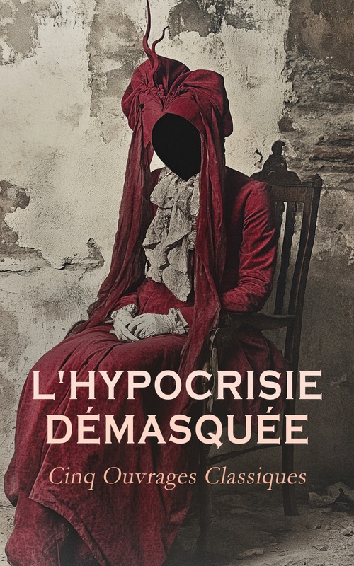 Couverture ebook de L'Hypocrisie Démasquée : Cinq Ouvrages Classiques, de Voltaire, Denis Diderot, Jean De La Bruyere, Erasme, Octave Mirbeau