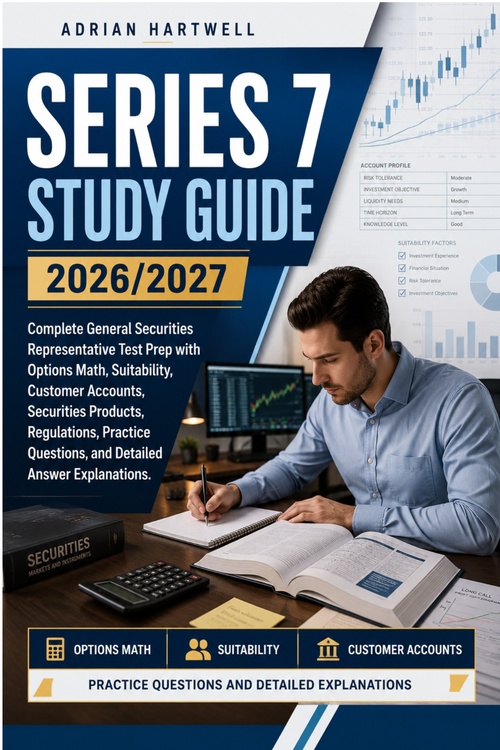 ebook cover of SERIES 7 STUDY GUIDE 2026/2027, by Adrian Hartwell
