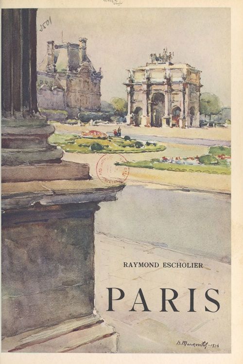 ebook cover of Paris, by Raymond Escholier