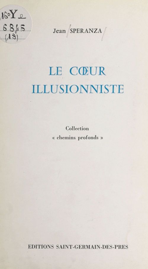 Couverture ebook de Le coeur illusionniste, de Jean Speranza