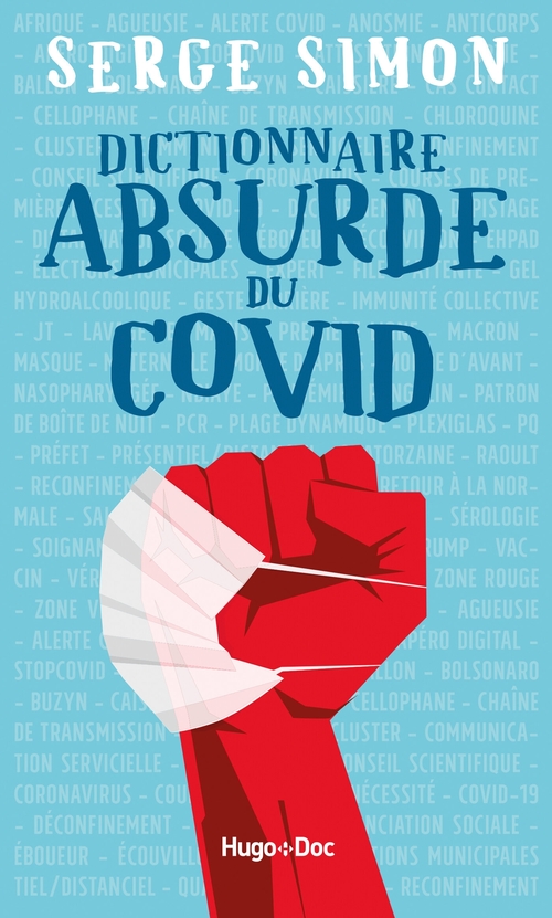 ebook cover of Dictionnaire absurde du COVID, by Simon Serge