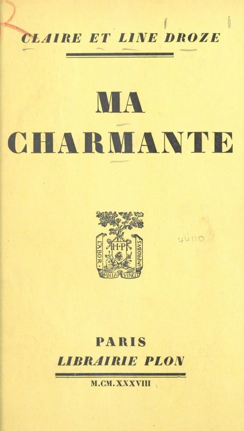 Couverture ebook de Ma charmante, de Claire Droze, Line Droze