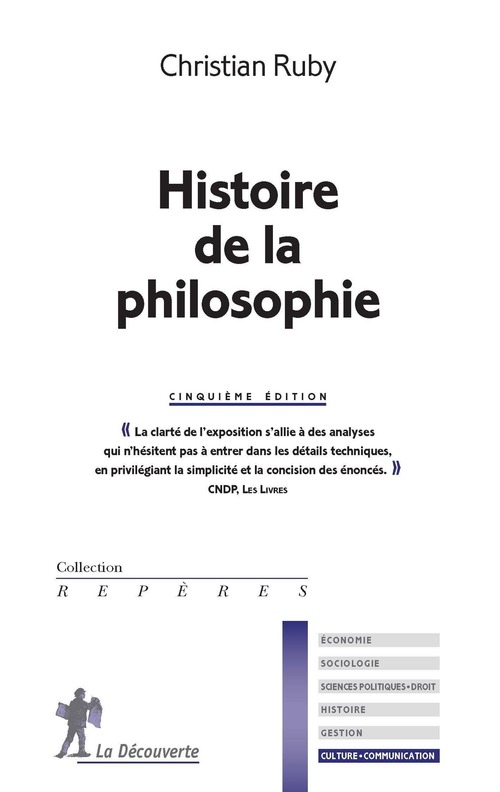 ebook cover of Histoire de la philosophie, by Christian Ruby