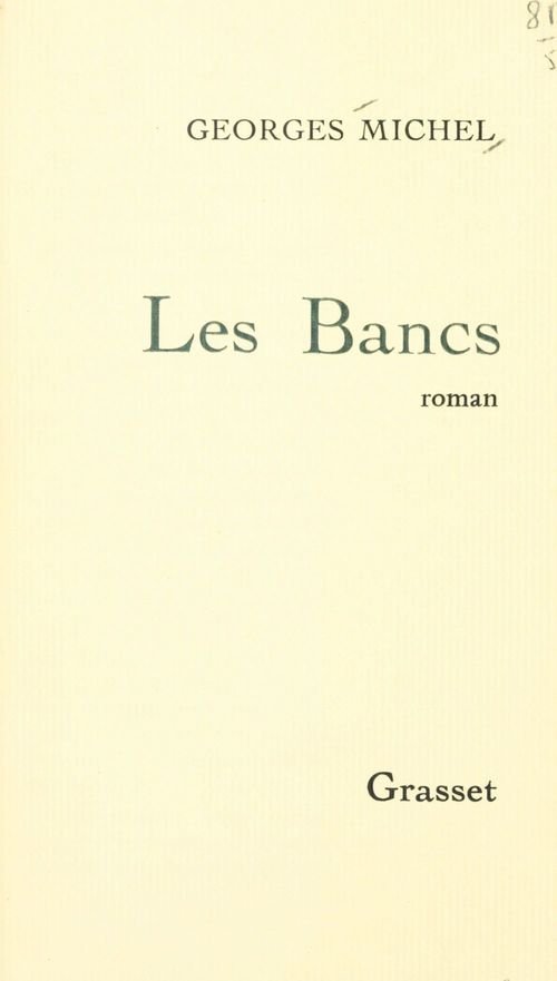 ebook cover of Les bancs, by Georges Michel
