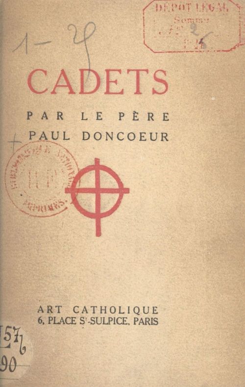 Couverture ebook de Cadets, de Paul Doncoeur