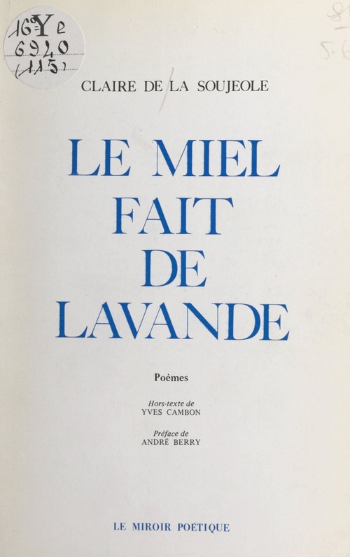 Couverture ebook de Le miel fait de lavande, de Claire De La Soujeole