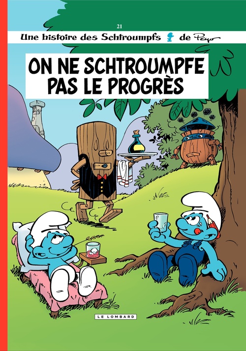 Couverture ebook de Les Schtroumpfs - Tome 21 - On ne schtroumpfe pas le progrès, de Peyo