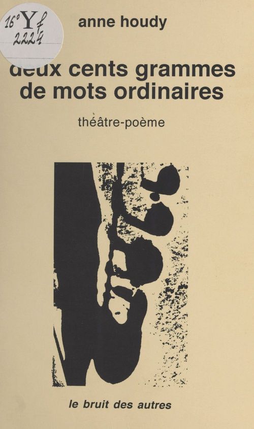 Couverture ebook de Deux cents grammes de mots ordinaires, de Anne Houdy