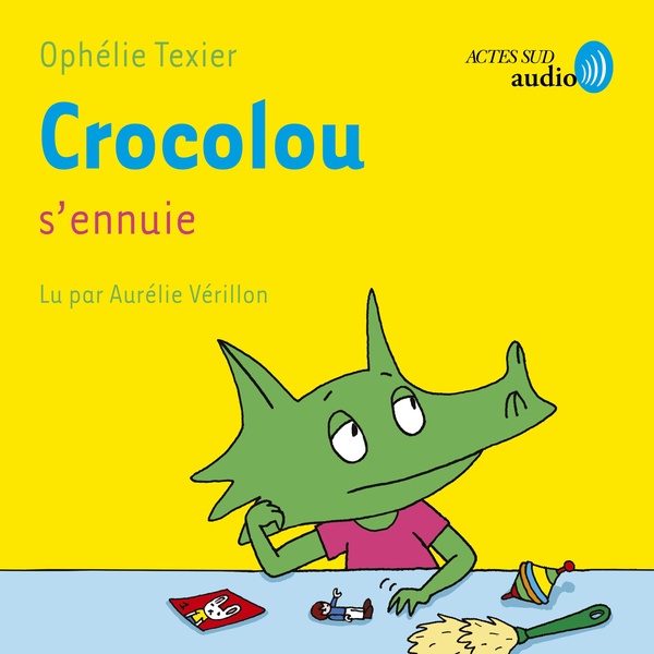 audiobook cover of Crocolou s'ennuie, by Ophelie Texier