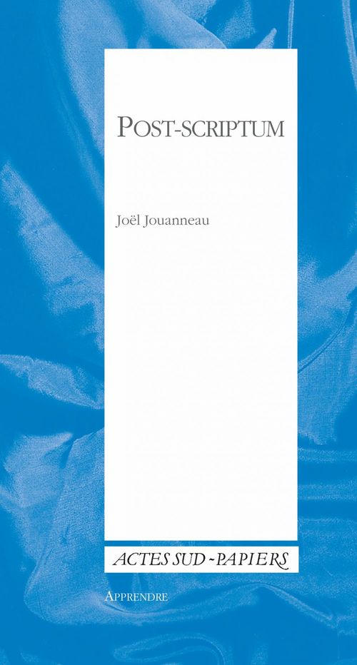 ebook cover of Post-scriptum, by Joël Jouanneau