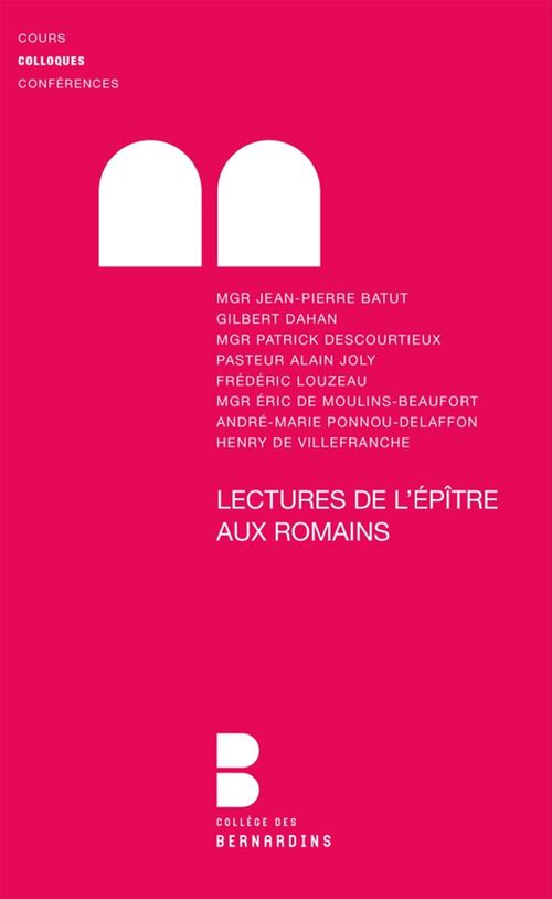 ebook cover of Lectures de l'Epître aux Romains, by Collectif