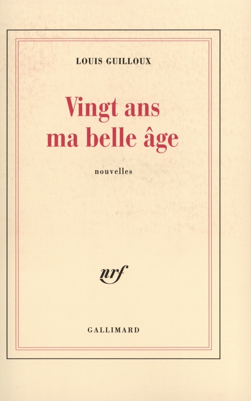 Couverture ebook de Vingt ans ma belle âge, de Louis Guilloux