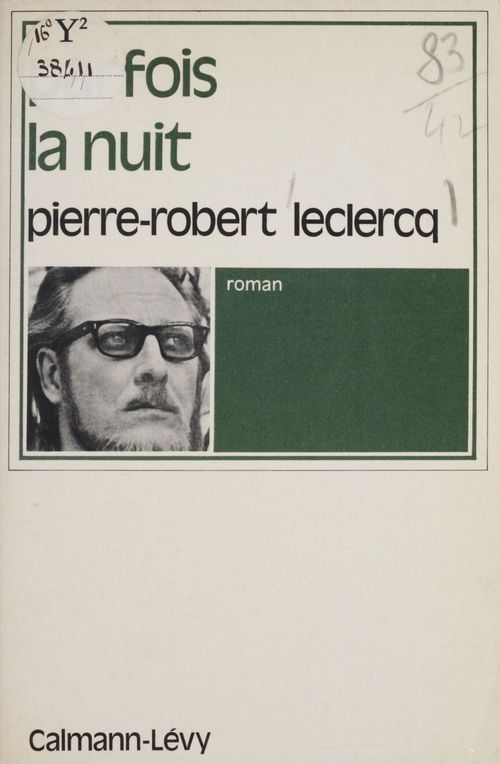 ebook cover of Parfois la nuit, by Pierre-robert Leclercq