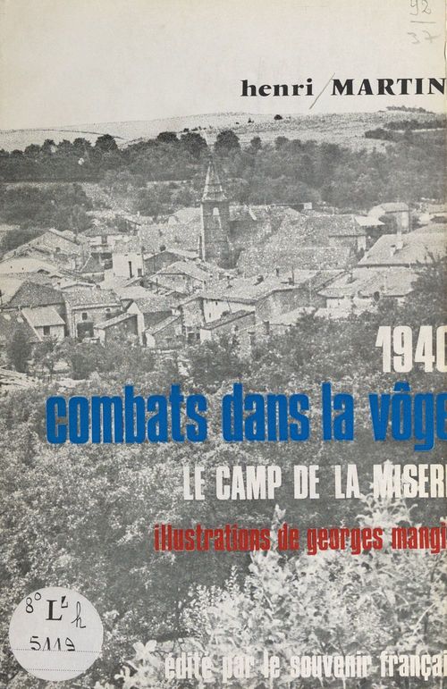 ebook cover of 1940 : combats dans la Vôge, by Henri Martin