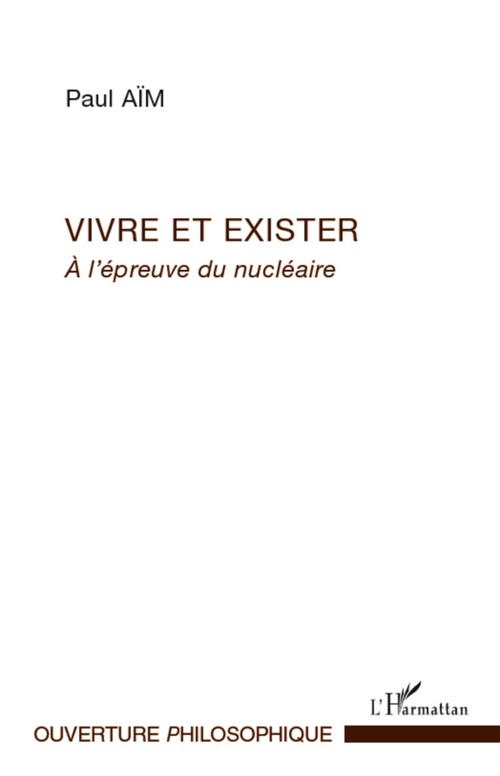 ebook cover of Vivre et exister, by Paul Aïm