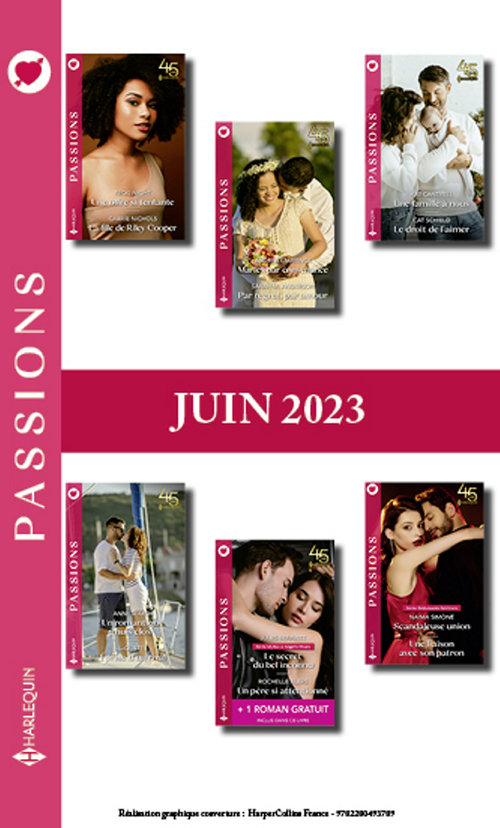 Couverture ebook de Pack mensuel Passions - 12 romans + 1 titre gratuit (Juin 2023), de Collectif