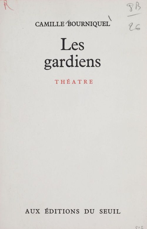 ebook cover of Les gardiens, by Camille Bourniquel