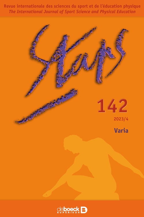 Couverture ebook de Staps n° 142, de Collectif