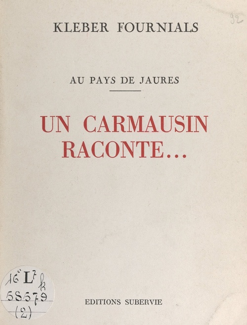 Couverture ebook de Au pays de Jaurès, de Kleber Fournials