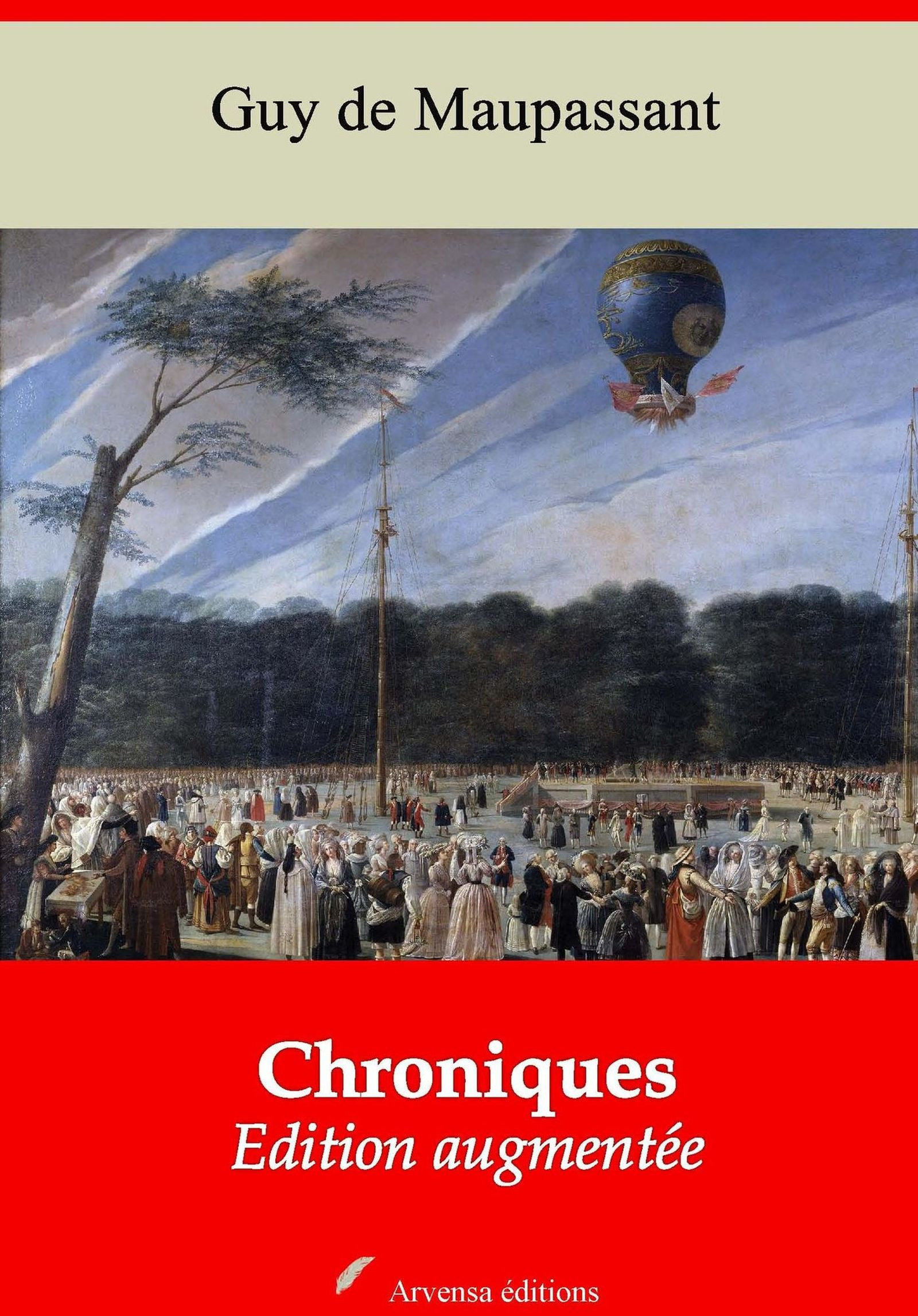 Couverture ebook de Chroniques - suivi d'annexes, de Guy De Maupassant