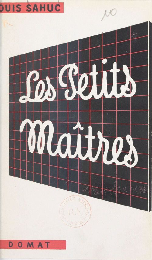ebook cover of Les petits maîtres, by Louis Sahuc