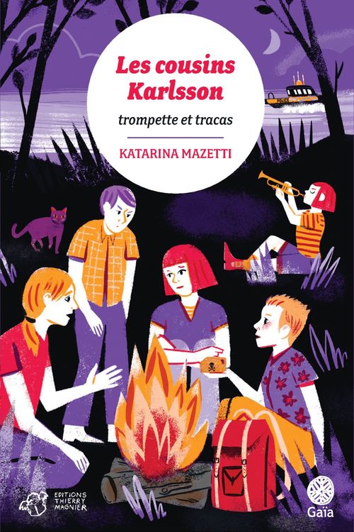 Couverture ebook de Les cousins Karlsson Tome 9 - Trompette et tracas, de Katarina Mazetti