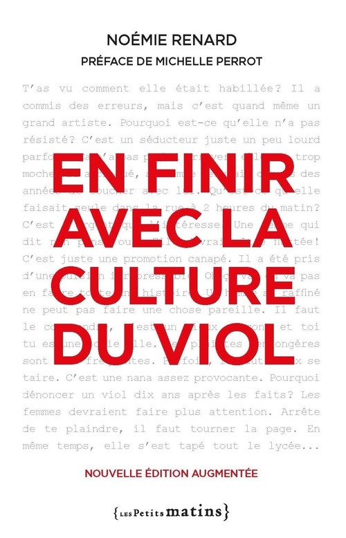 Couverture ebook de En finir avec la culture du viol - Nouvelle édition, de Noémie Renard