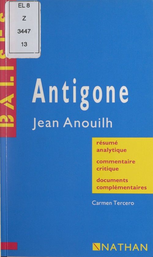 Couverture ebook de Antigone, de Carmen Tercero