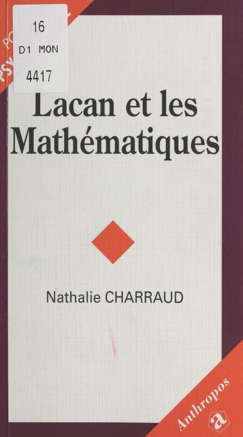 ebook cover of Lacan et les mathématiques, by Charraud/Nathalie