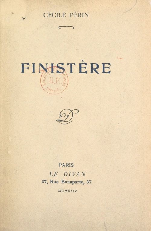 Couverture ebook de Finistère, de Cecile Perin